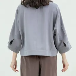شومیز زنانه سیلک دو دکمه