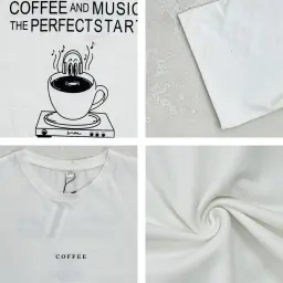 تیشرت زنانه باکسی coffee