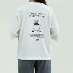 تیشرت زنانه باکسی coffee