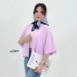شومیز زنانه لینن یقه مردانه
