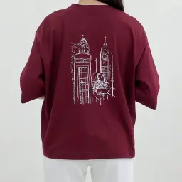 تیشرت باکسی زنانه London