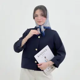 کت کراپ زنانه دکمه نما