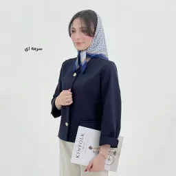 کت کراپ زنانه دکمه نما