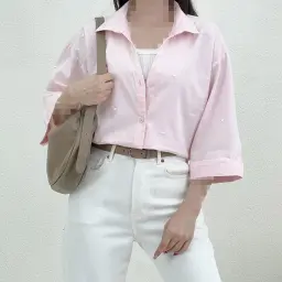 شومیز زنانه طرح قلب