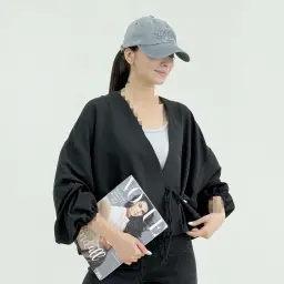 شومیز زنانه سیلک بغل بندی