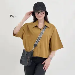 شومیز کراپ زنانه لینن | آی بولک