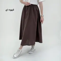 دامن زنانه لینن پاستلی | آی بولک