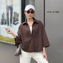 شومیز زنانه باکسی تک جیب | آی بولک