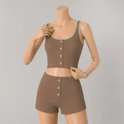ست تاپ و شورتک زنانه کبریتی | آی بولک