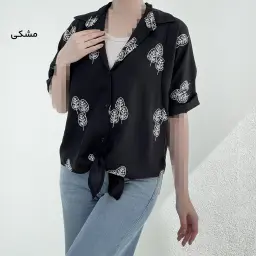 شومیز زنانه جلو گره ای  گلدوزی | آی بولک