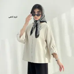 شومیز زنانه لینن یقه گرد | آی بولک