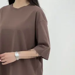 تیشرت باکسی زنانه coffee | آی بولک