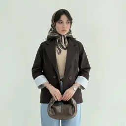 کت زنانه لینن آستن پاکتی | آی بولک