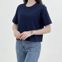 تیشرت کراپ زنانه بیسیک | آی بولک