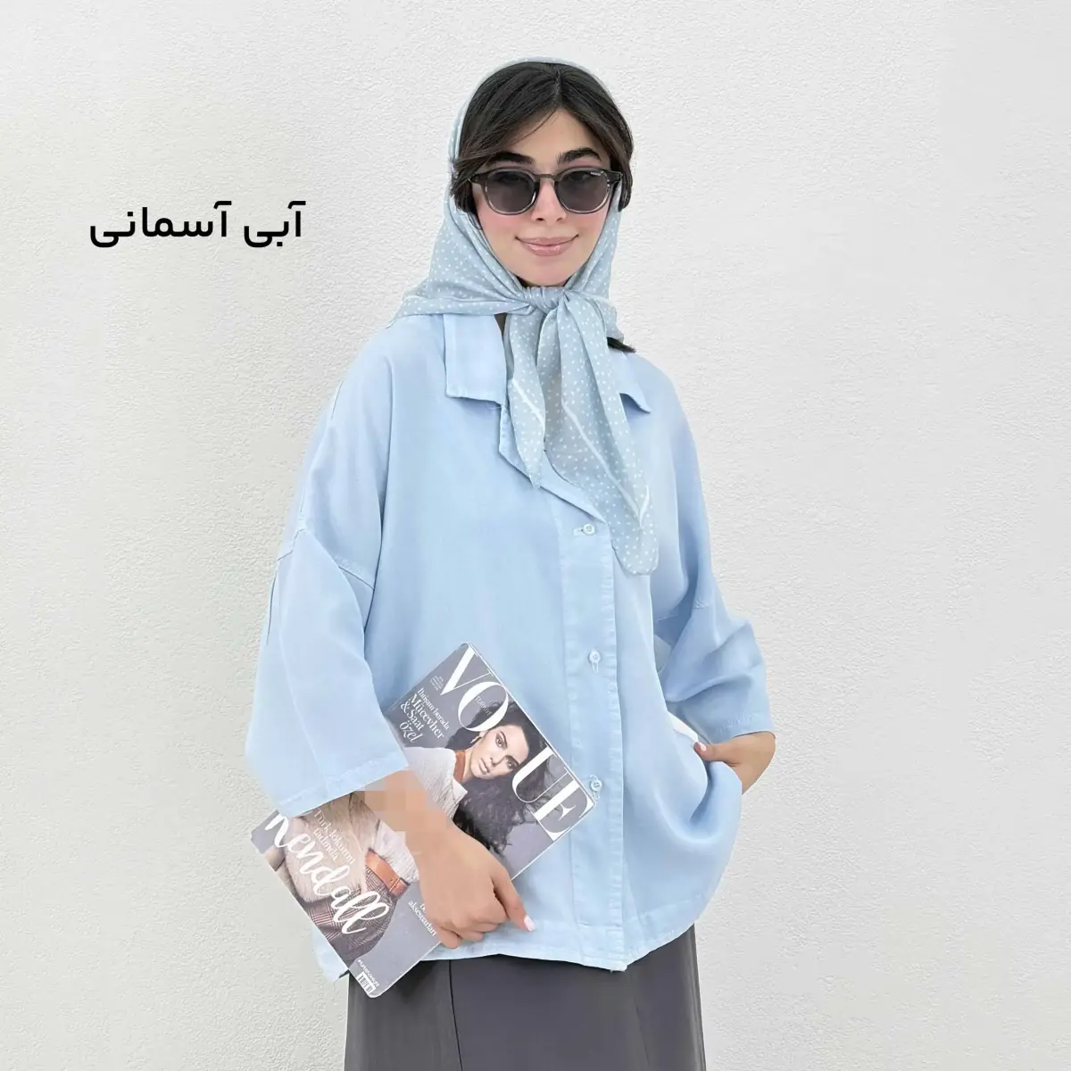 شومیز زنانه یقه شکاری سیلک | آی بولک