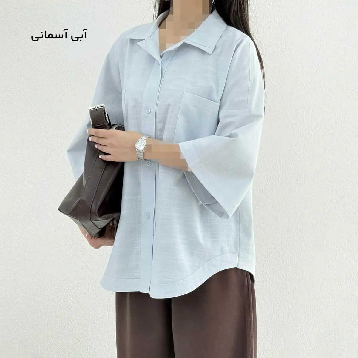 شومیز زنانه لینن جیب پاکتی | آی بولک