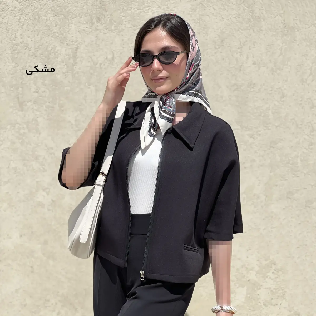 کت زنانه کرپ جلو زیپ | آی بولک