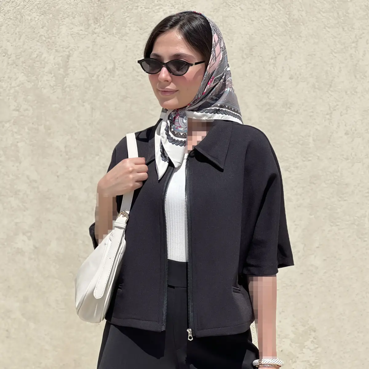 کت زنانه کرپ جلو زیپ | آی بولک