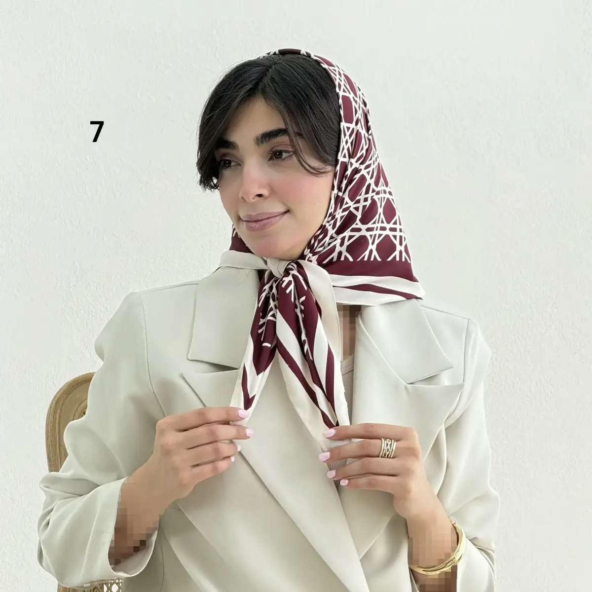 مینی اسکارف زنانه ساتن | آی بولک