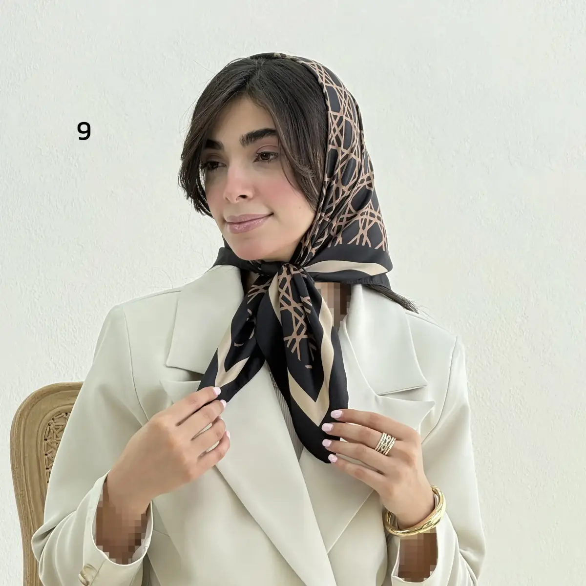 مینی اسکارف زنانه ساتن | آی بولک
