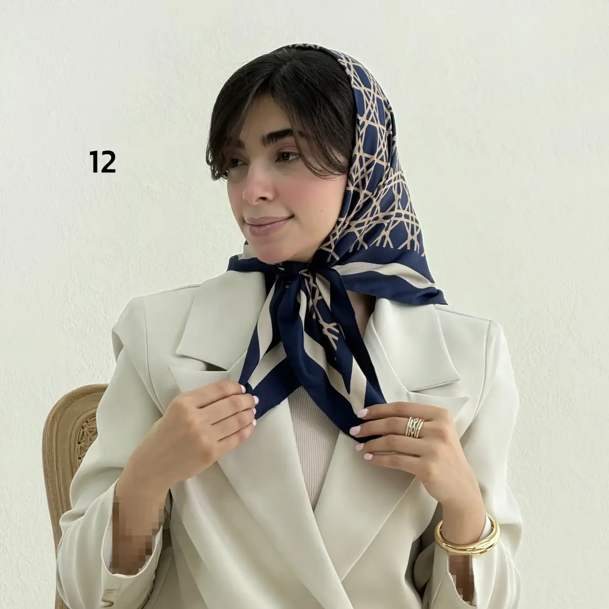 مینی اسکارف زنانه ساتن | آی بولک
