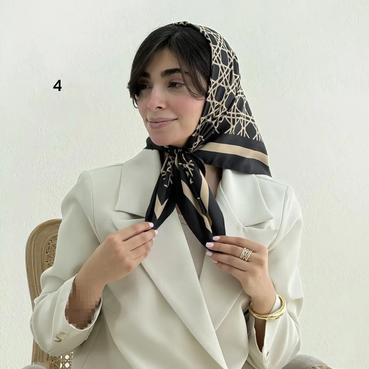 مینی اسکارف زنانه ساتن | آی بولک