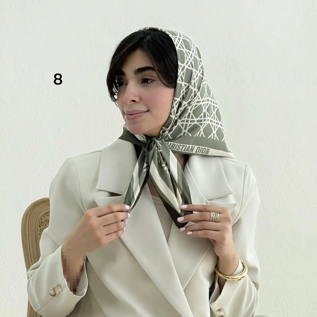 مینی اسکارف زنانه ساتن | آی بولک