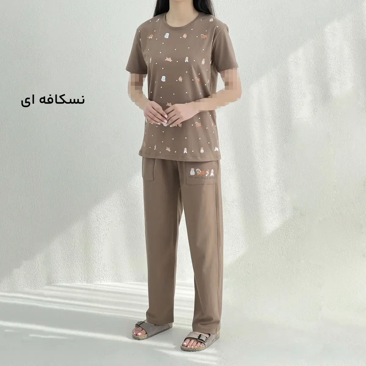 ست زنانه تیشرت شلوار پاپی‌لند | آی بولک
