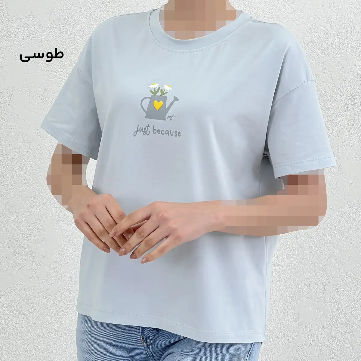 تیشرت زنانه نخ و پنبه گل | آی بولک