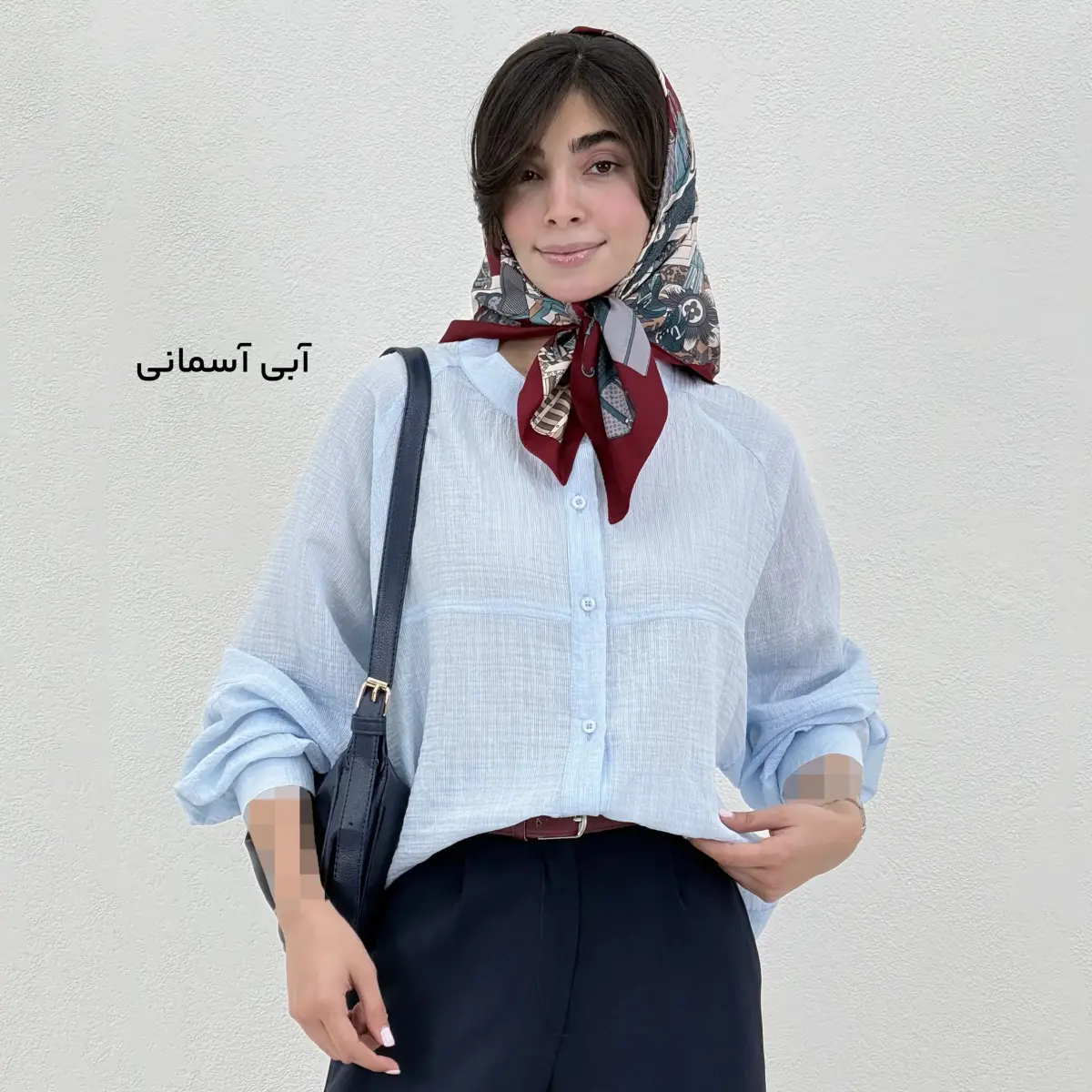 شومیز زنانه قواره دار یقه فرنچ پری | آی بولک