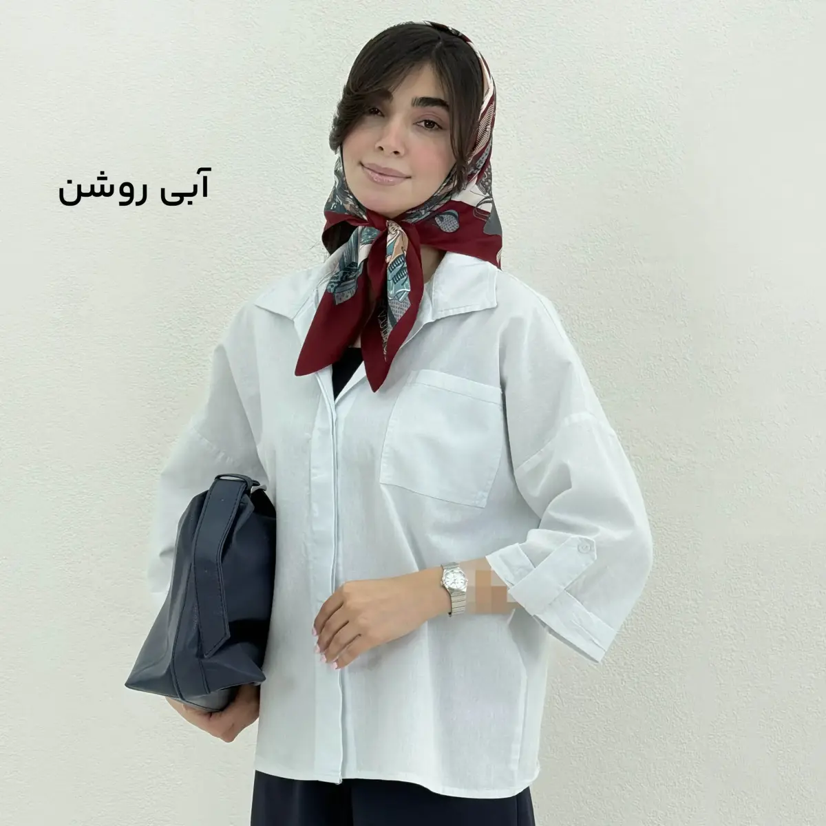 شومیز زنانه لینن پشت دکمه | آی بولک