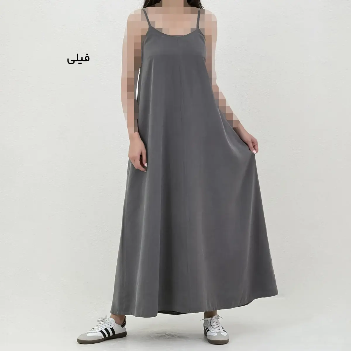 پیراهن بلند سیلک زنانه بندی | آی بولک