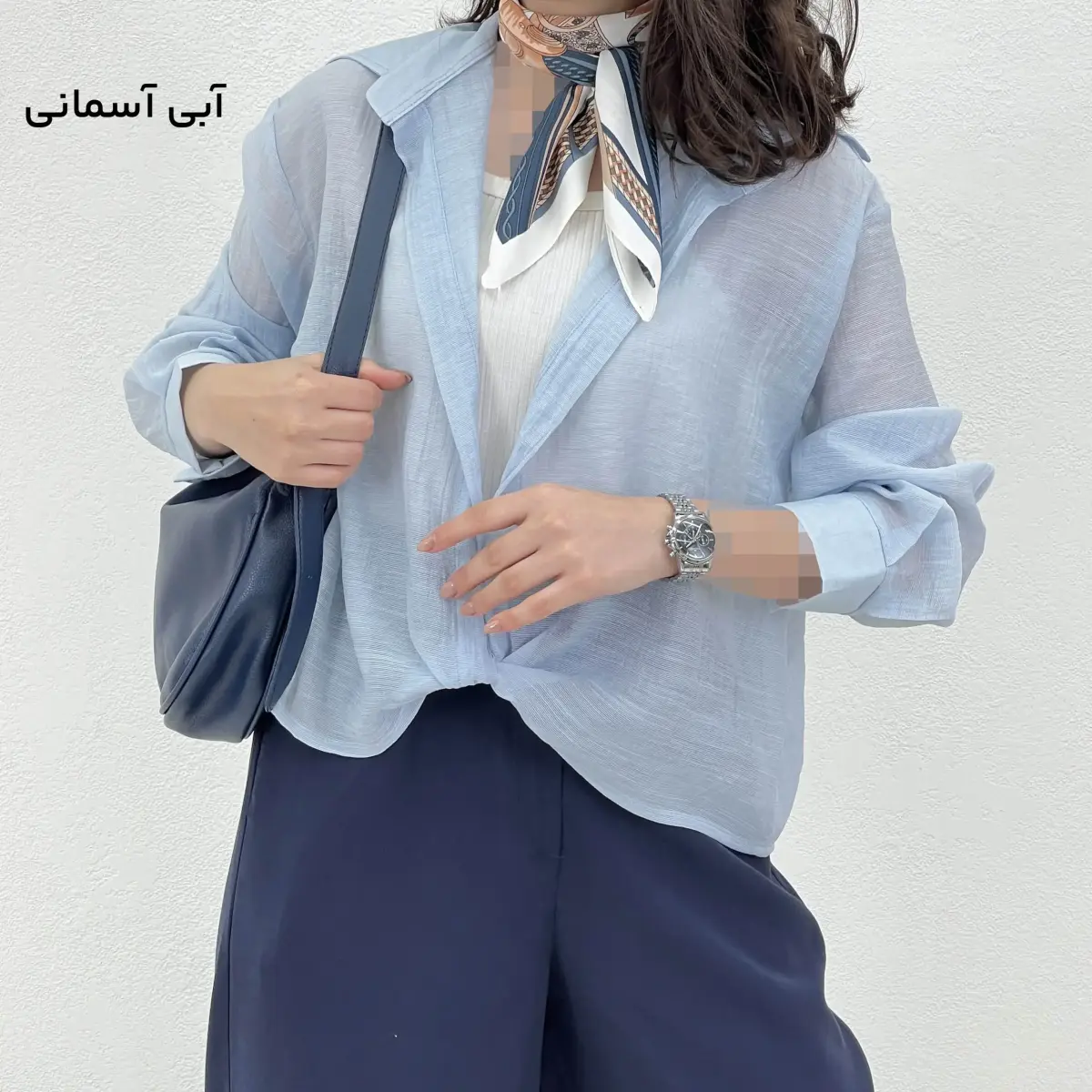 شومیز زنانه پری شیشه ای گندم | آی بولک