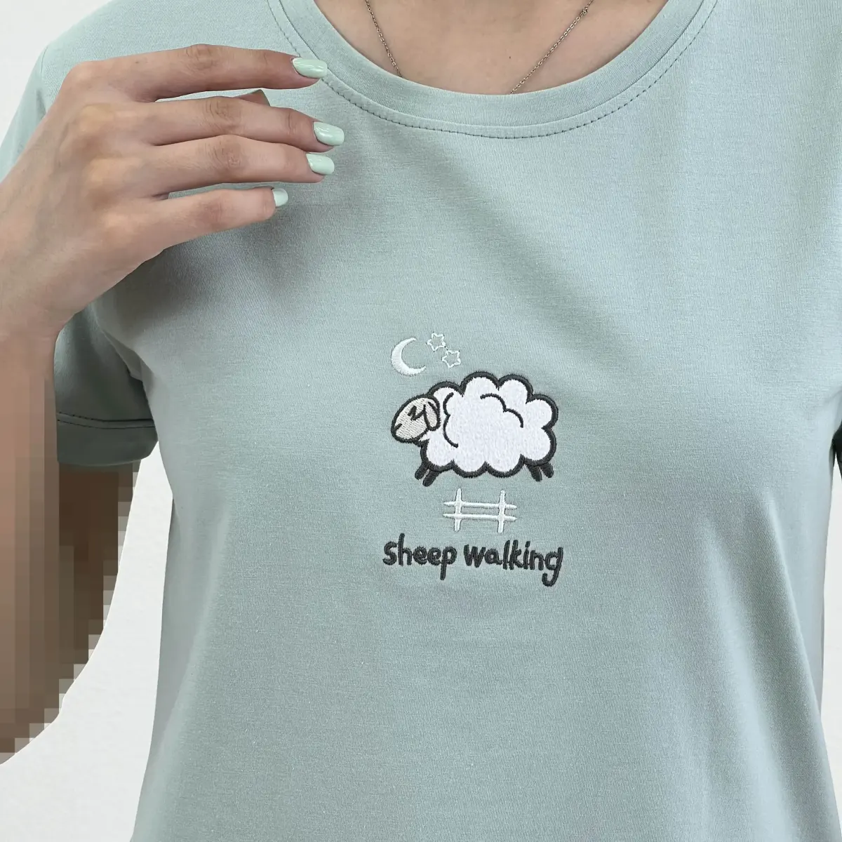 تیشرت زنانه نخ و پنبه sheep | آی بولک