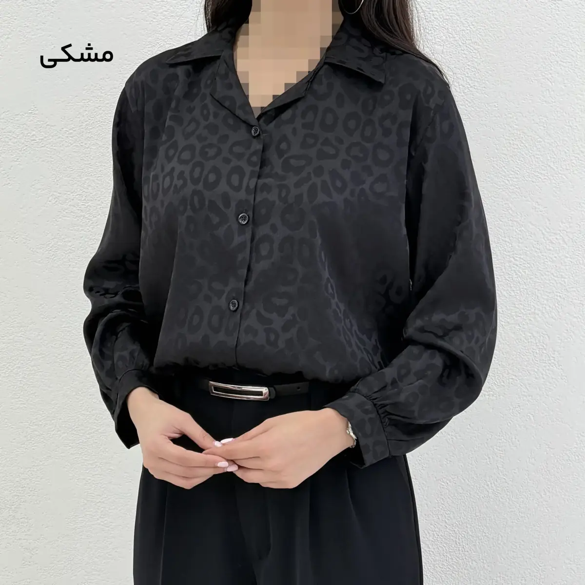 شومیز زنانه ساتن طرحدار | آی بولک