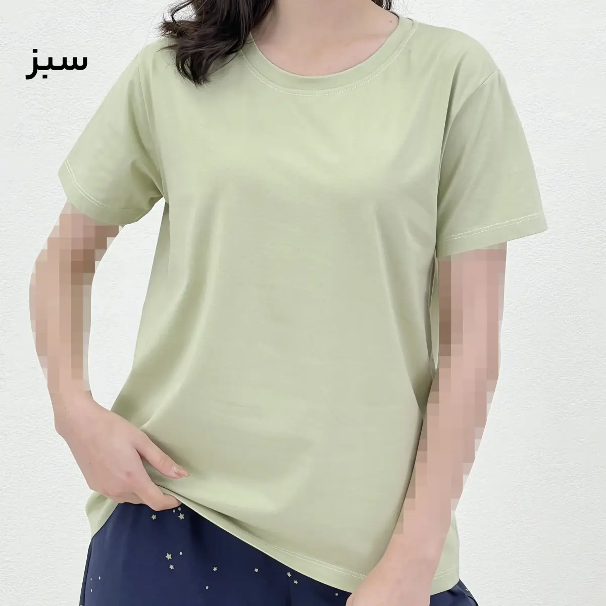 تیشرت زنانه نخ و پنبه بیسیک | آی بولک