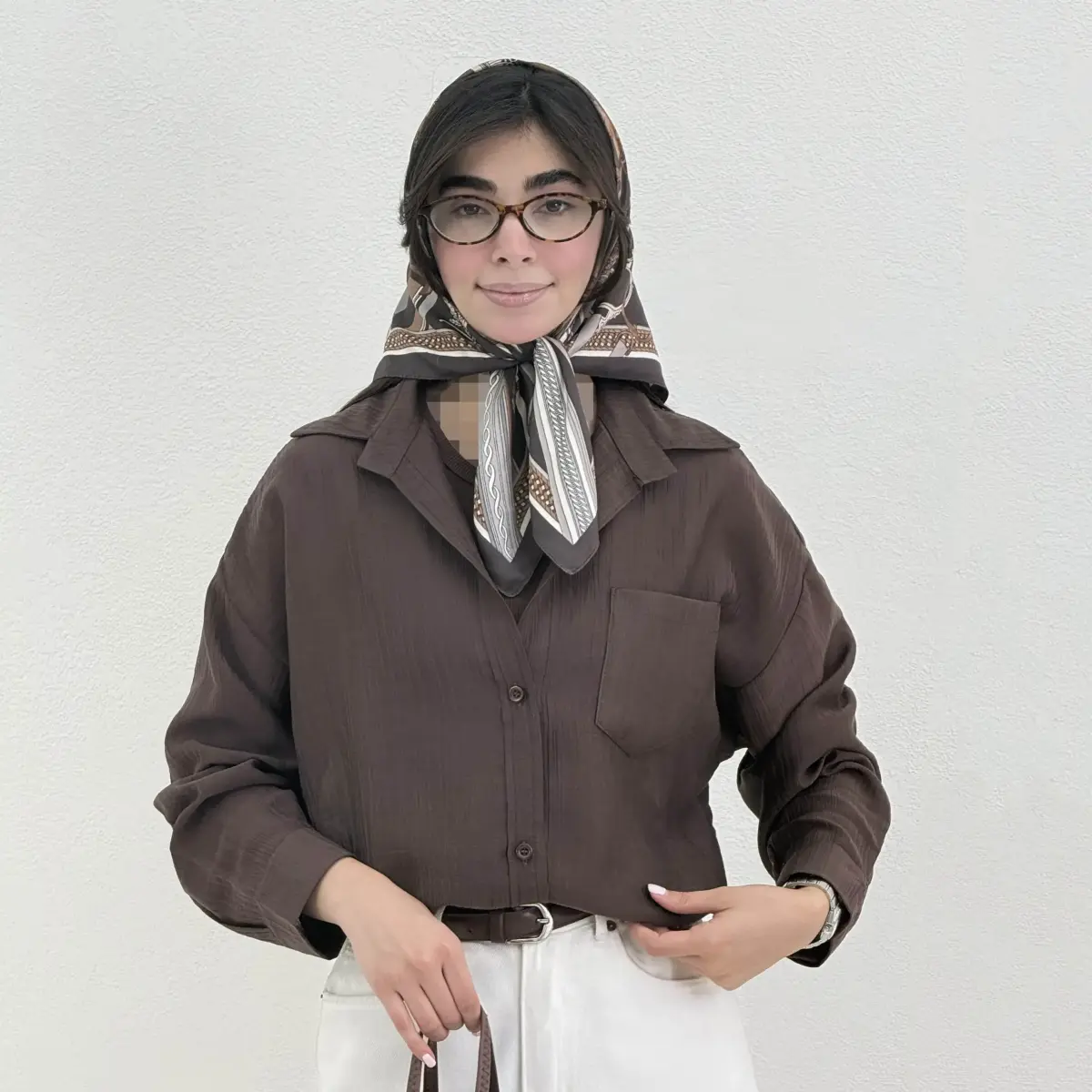 شومیز زنانه پری شیشه ای جیب دار | آی بولک