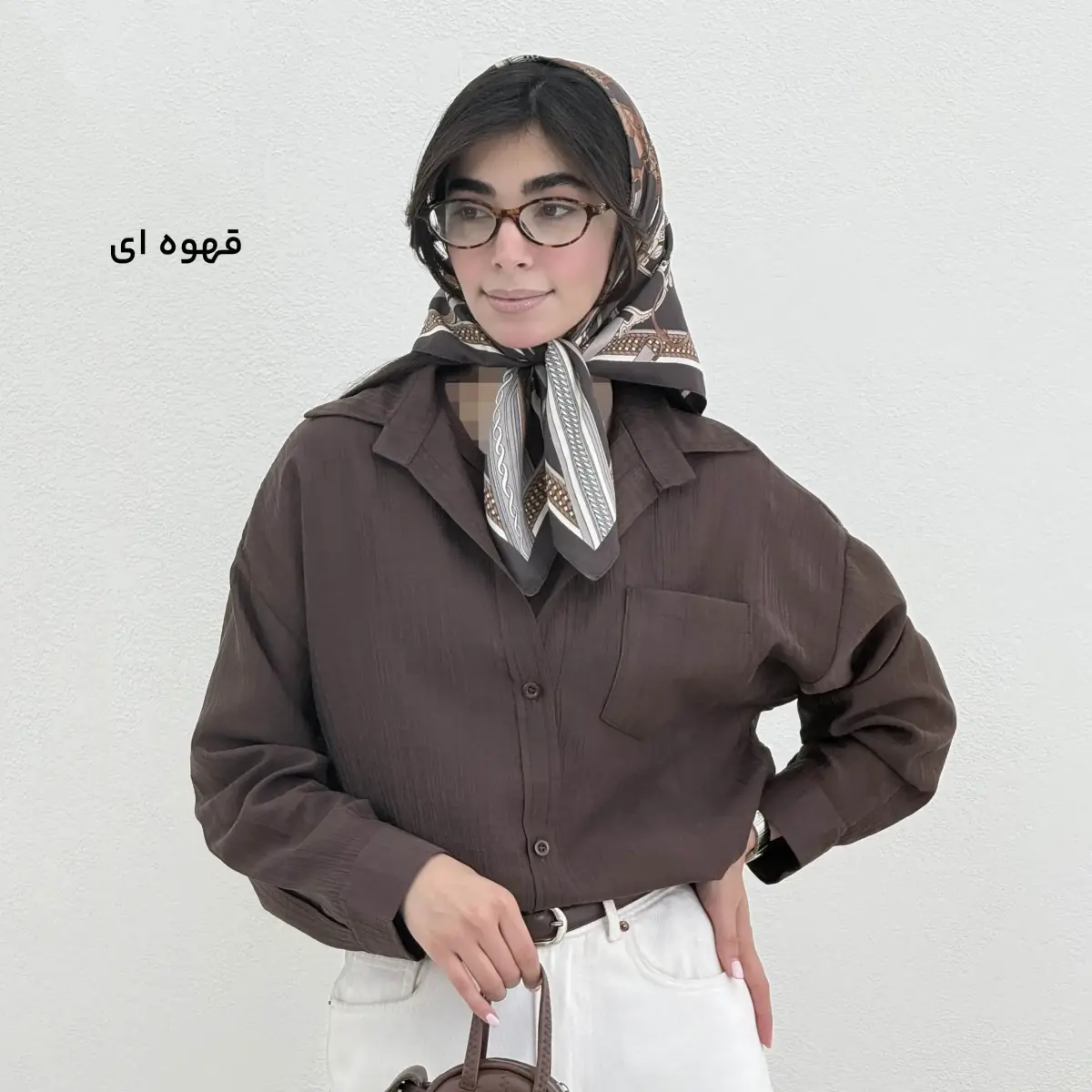 شومیز زنانه پری شیشه ای جیب دار | آی بولک