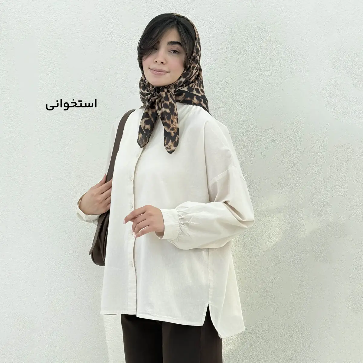 شومیز زنانه لینن یقه فرنچ | آی بولک