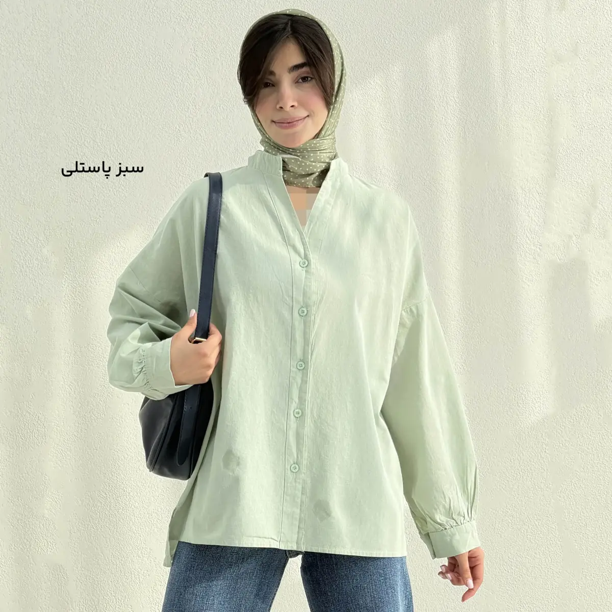 شومیز زنانه لینن یقه فرنچ | آی بولک