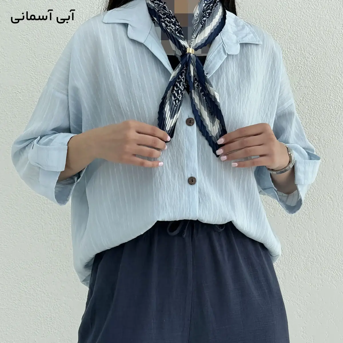 شومیز زنانه پری دکمه چوبی | آی بولک