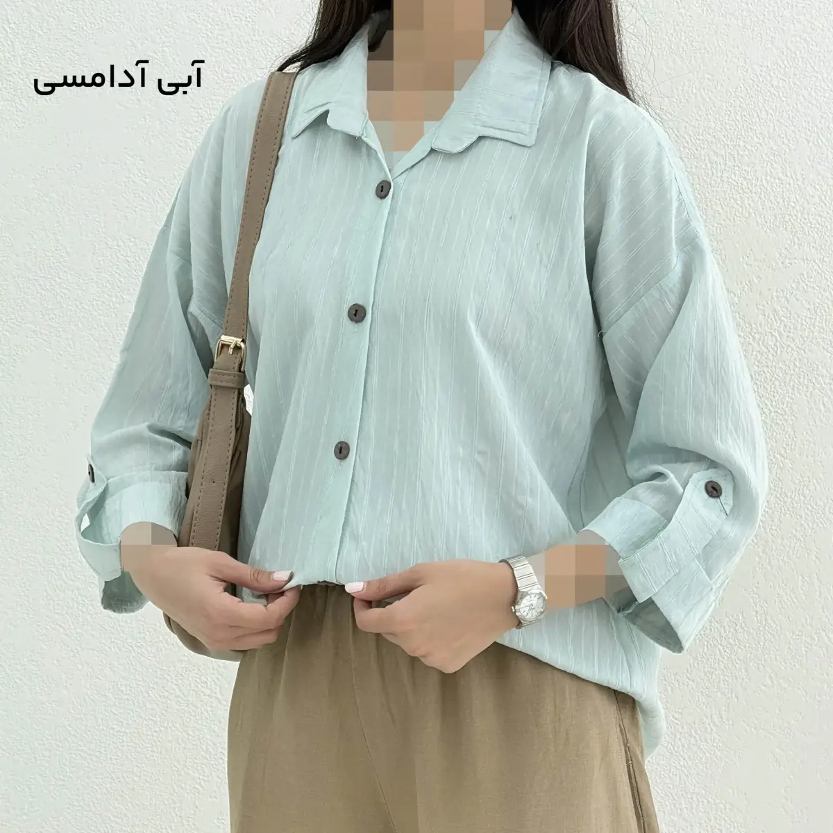 شومیز زنانه پری دکمه چوبی | آی بولک