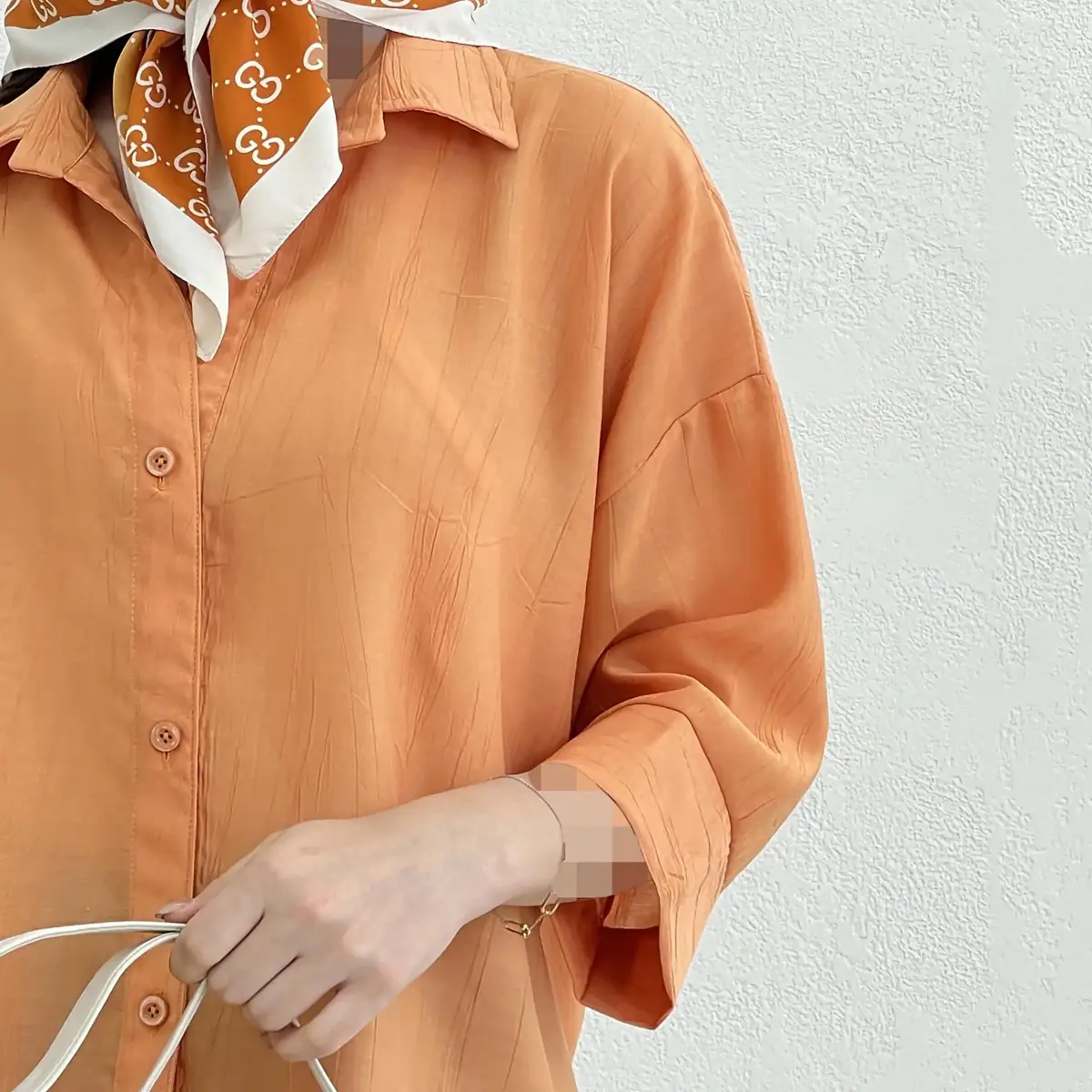 شومیز باکسی زنانه یقه مردانه NR | آی بولک