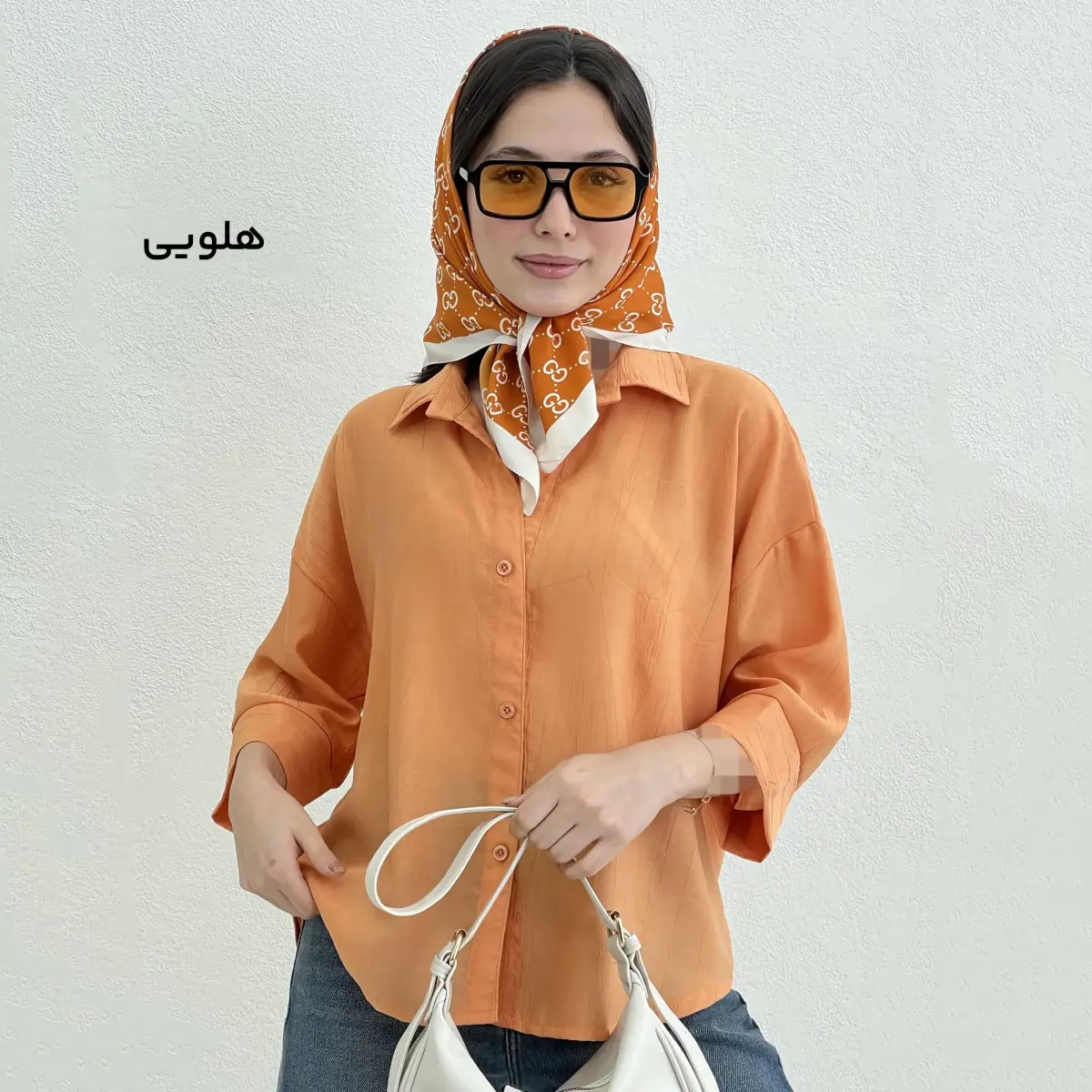 شومیز باکسی زنانه یقه مردانه NR | آی بولک