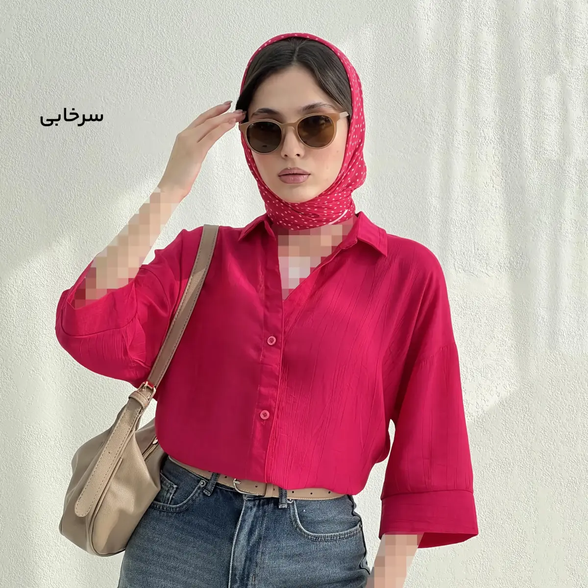 شومیز باکسی زنانه یقه مردانه NR | آی بولک