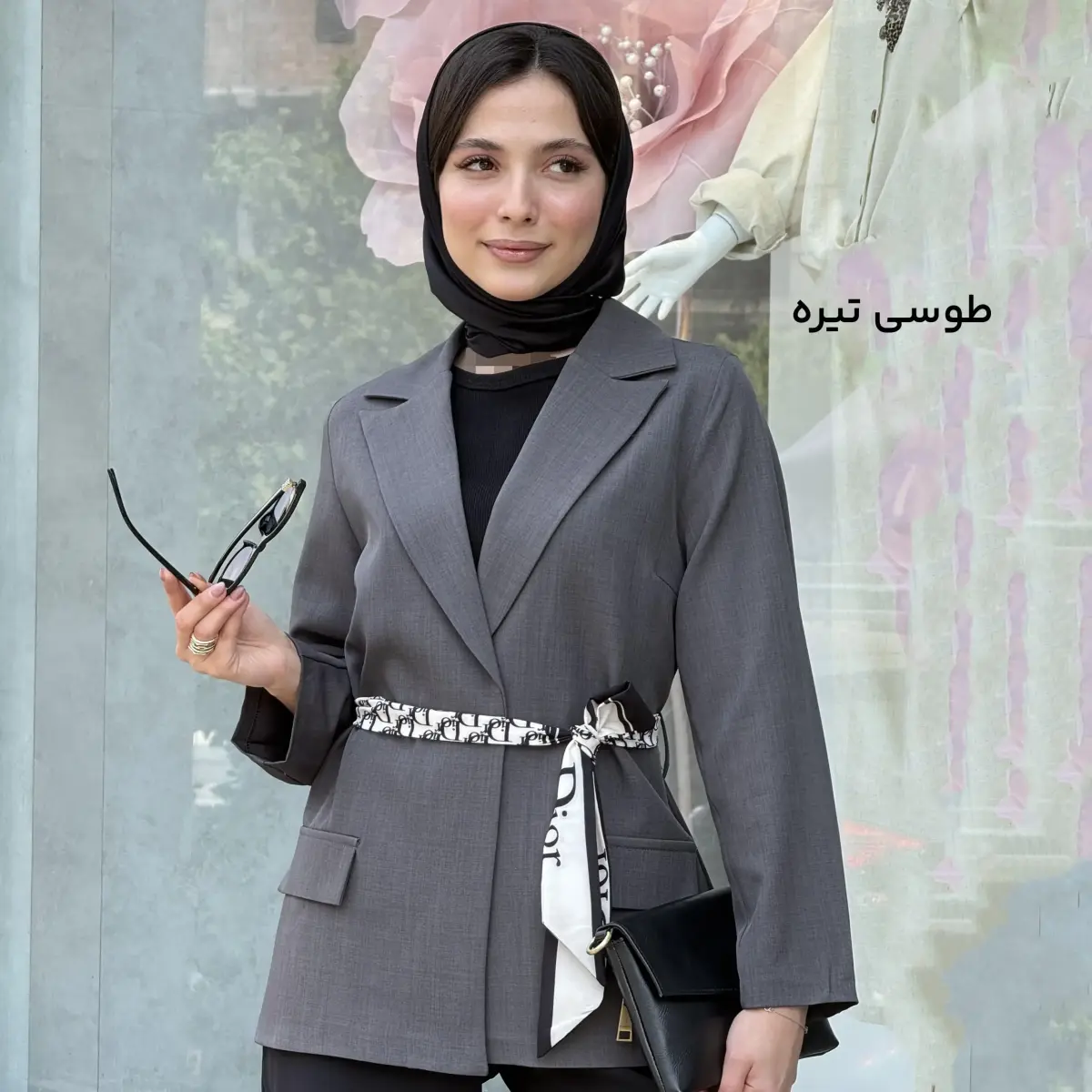کت زنانه کرپ بزیاق دیور | آی بولک