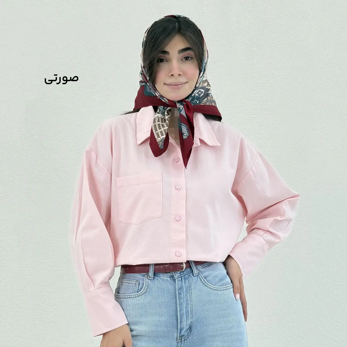 شومیز زنانه لینن قواره دار تک جیب | آی بولک