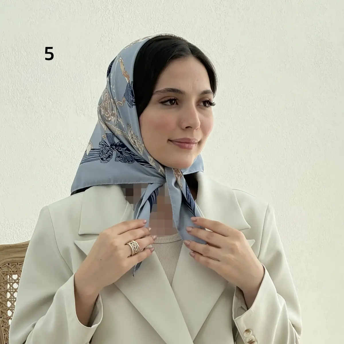 مینی اسکارف زنانه طرح زنجیری | آی بولک
