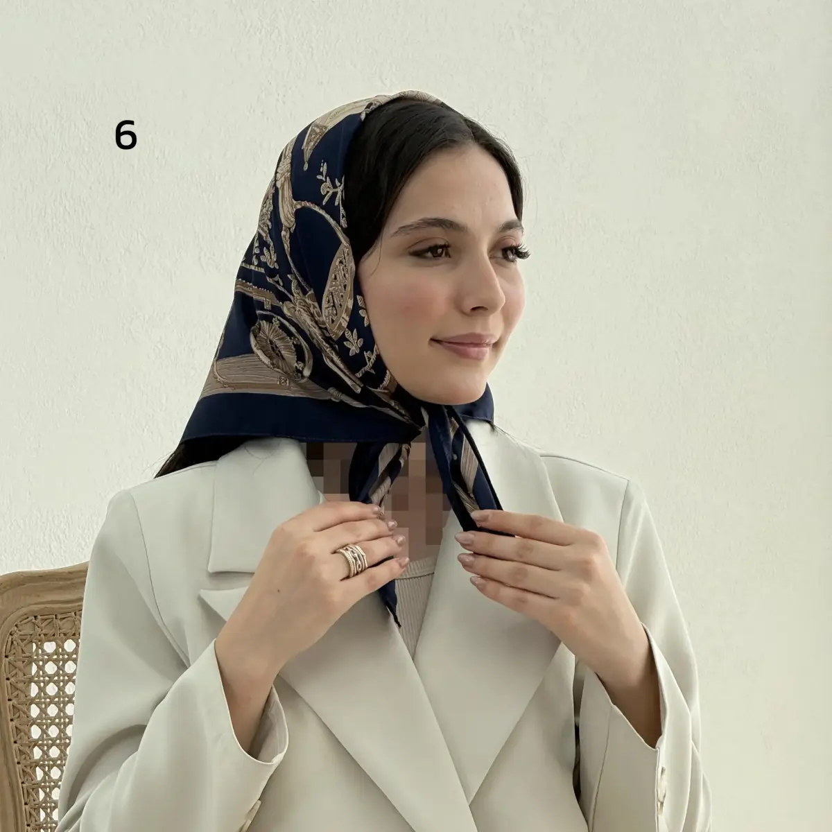 مینی اسکارف زنانه طرح زنجیری | آی بولک