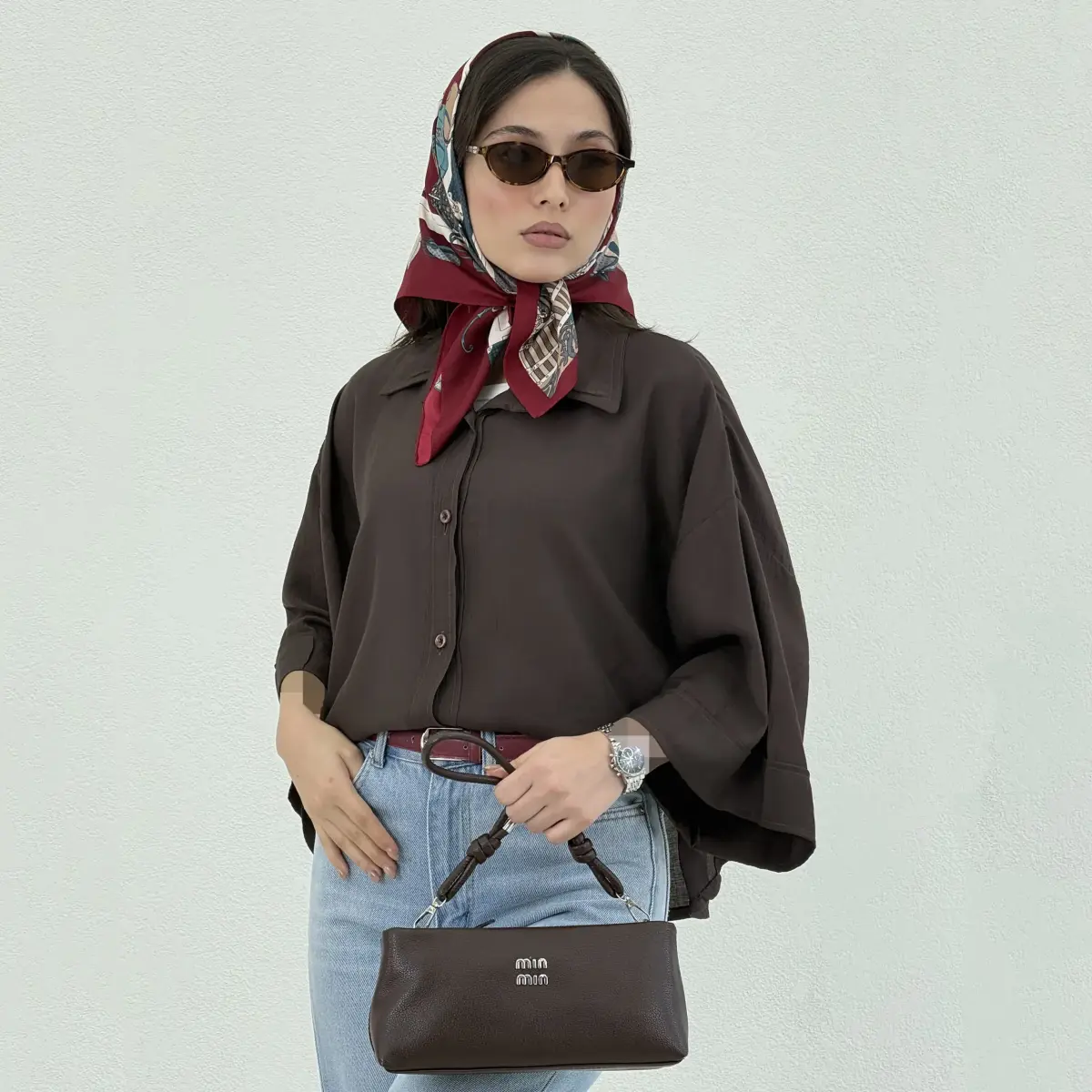 شومیز باکسی زنانه رنگی NR | آی بولک